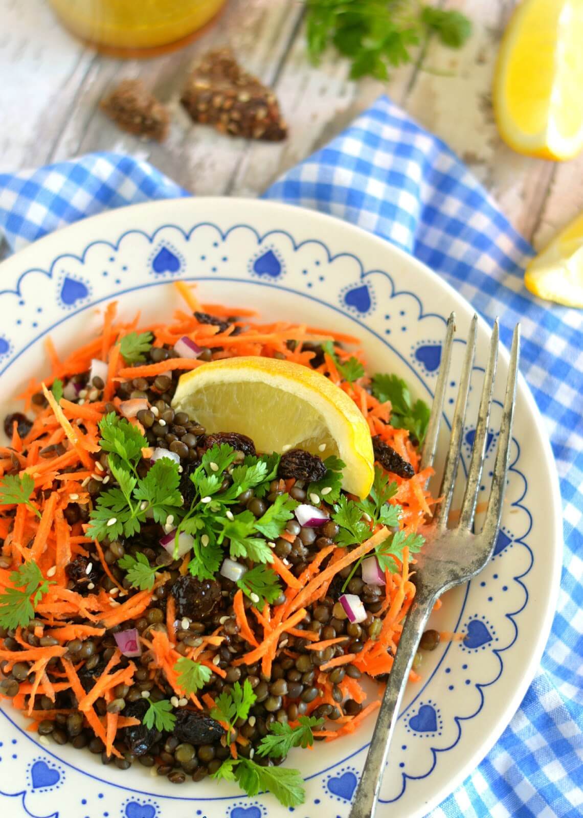 Salade De Lentilles Carottes Vinaigrette Au Curry Belle Martinique