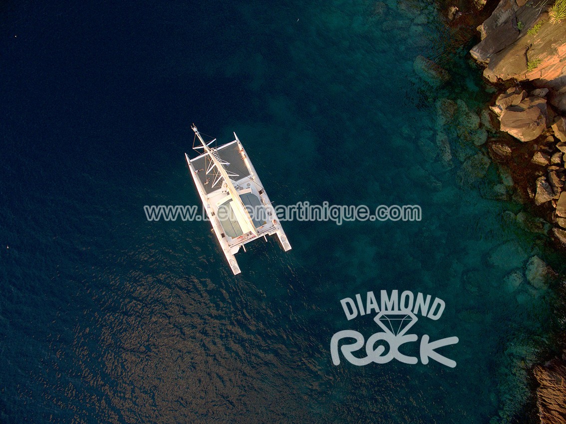 Diamond-rock-sortie-catamaran-carayou-trois-ilets-martinique
