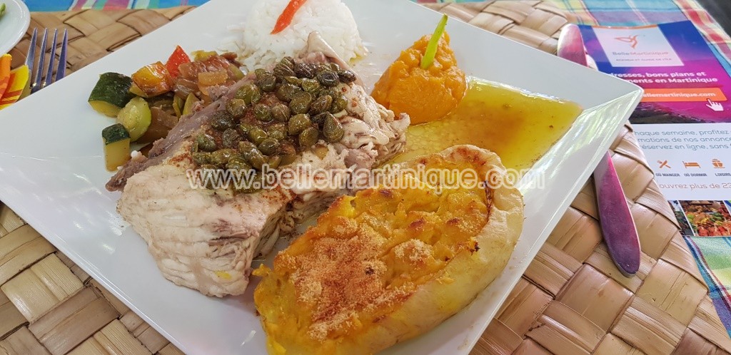 Resto Madinina breizh-sainte anne-restaurant-Martinique- raie aux capres et beurre citron