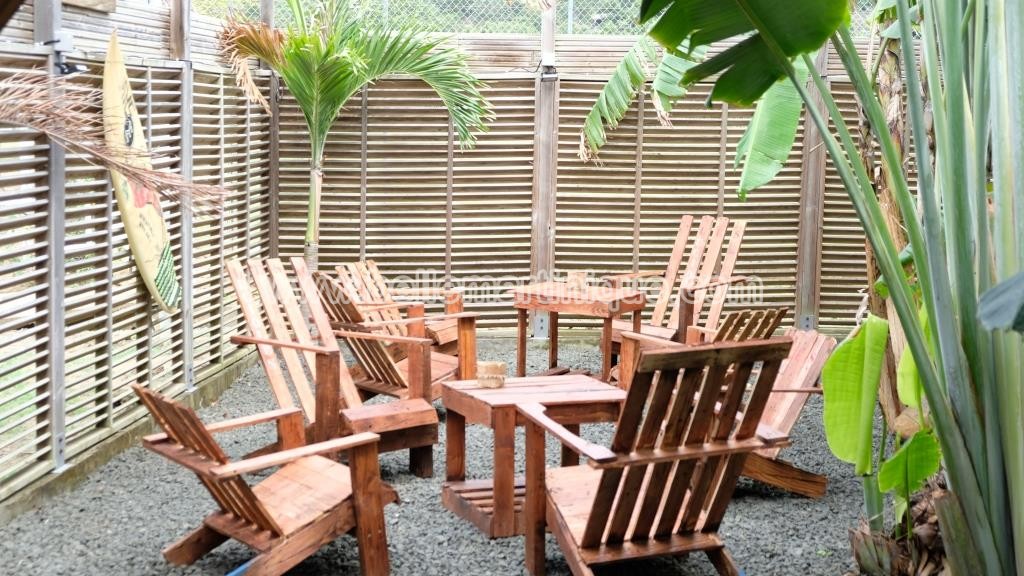 Le Jardin des Lucioles, coin lounge restaurant Tartane Martinique