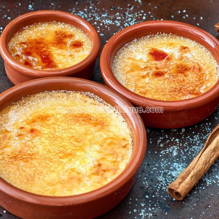 Crème brûlée au giraumon • Belle Martinique