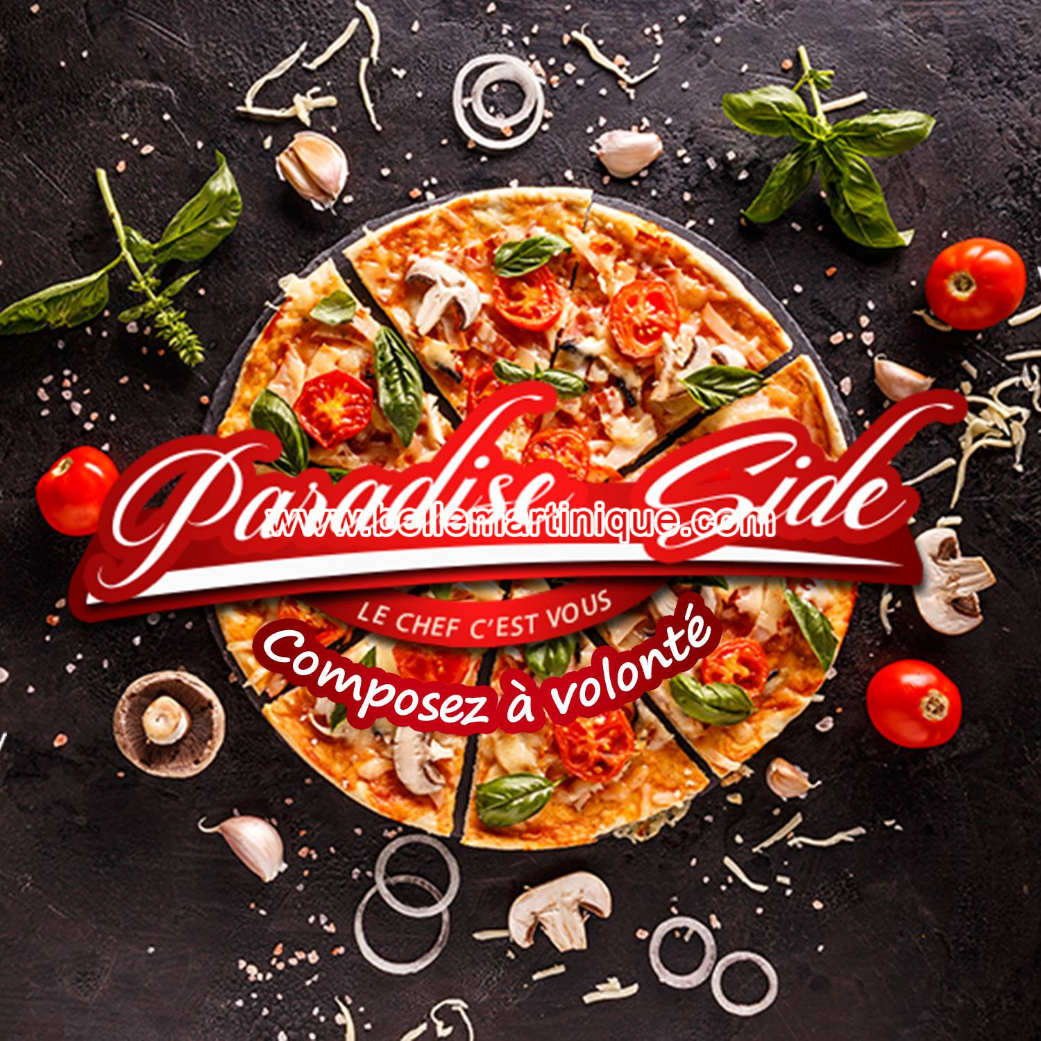 Paradise side - Restaurant - Pizzeria - Italien - Fort de France - Martinique - Antilles - Caraibe