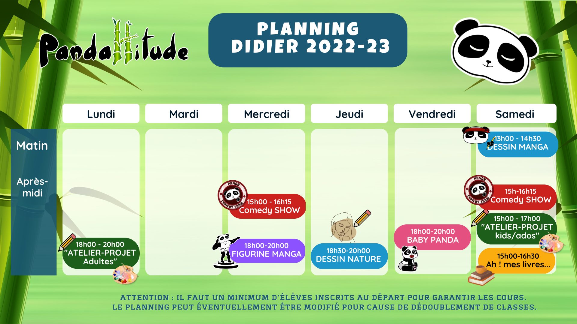 Planning DIDIER 2022-23
