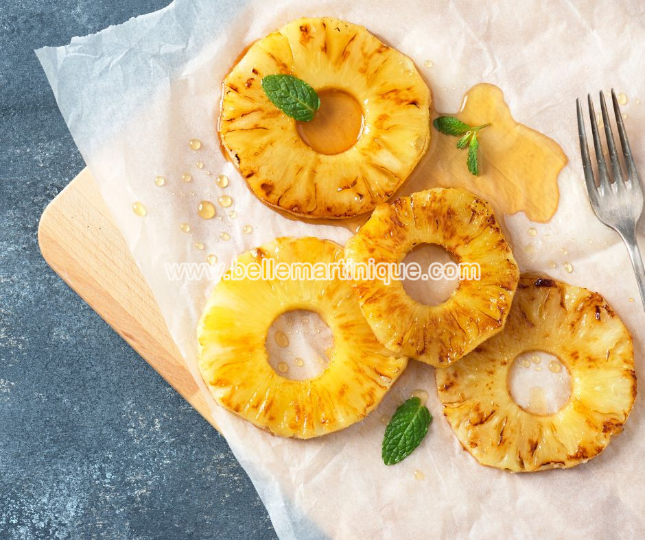 poelee ananas aux epices dessert recette creole martinique