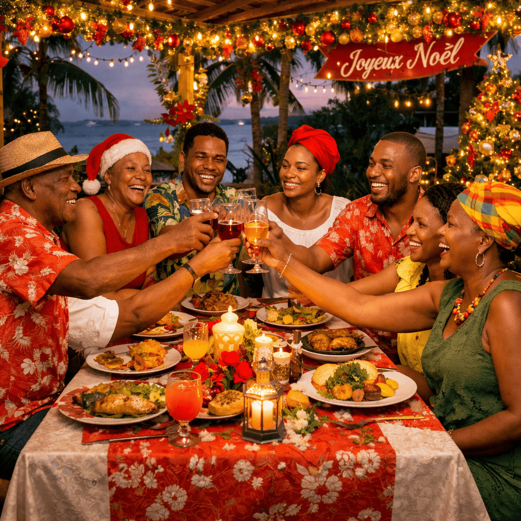 ambiance-noel-famille-martiniquaise